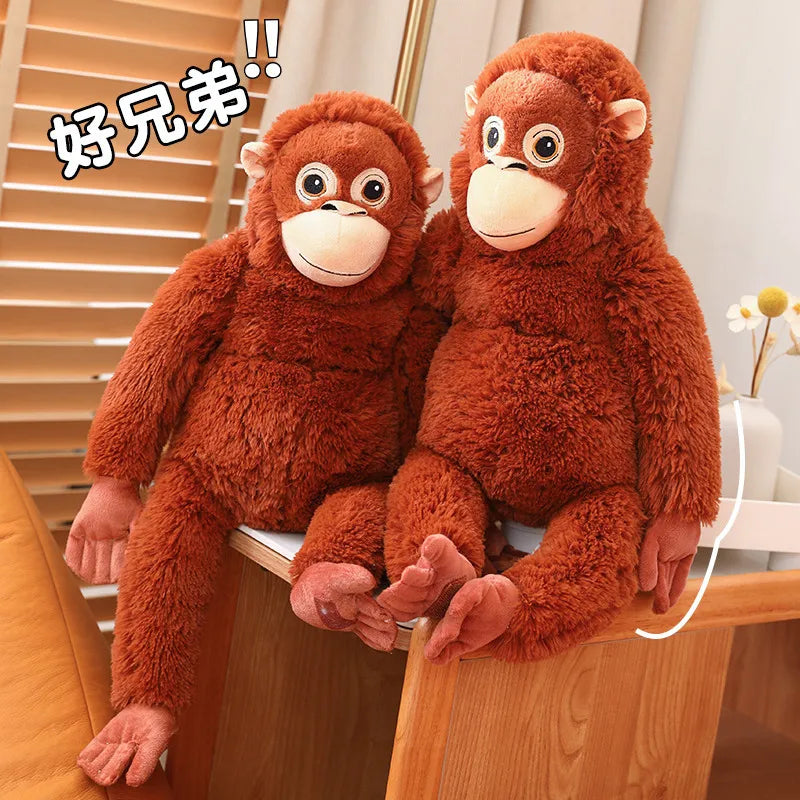 66cm Cartoon Gorilla Plush Toy – Soft Stuffed Monkey Doll for Gift & Room Decor