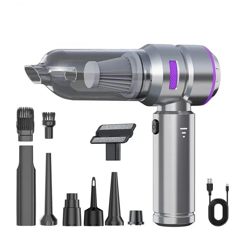 SUITU Wireless Car Vacuum Cleaner – 390000PA Brushless Handheld Mini Vacuum & Air Duster