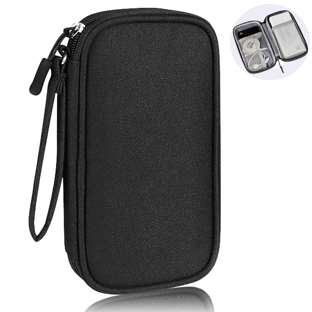 Portable Electronics Organizer Bag – Travel Cable and Charger Storage Case