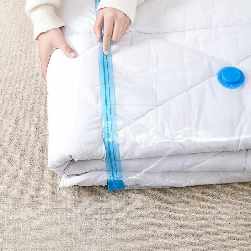 PEISI Vacuum Storage Bags with Pump – Reusable Clothes Compression Bags for Travel & Space Saving (3–5 Pack)