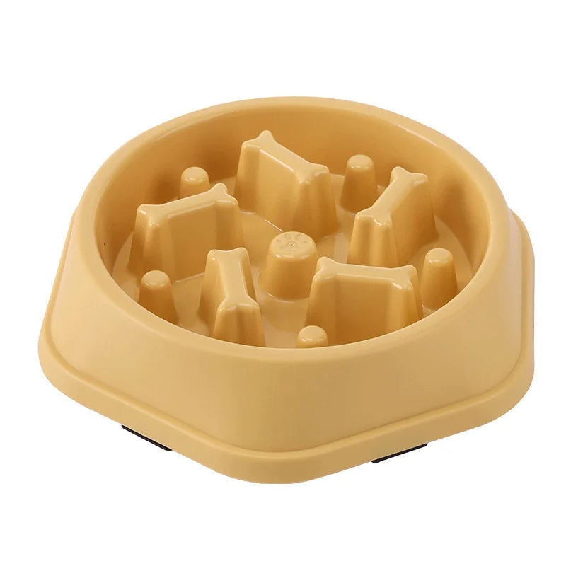 Non-Slip Slow Feeder Dog Bowl – Anti-Choking Puzzle Feeding Dish for Small, Medium & Large Dogs