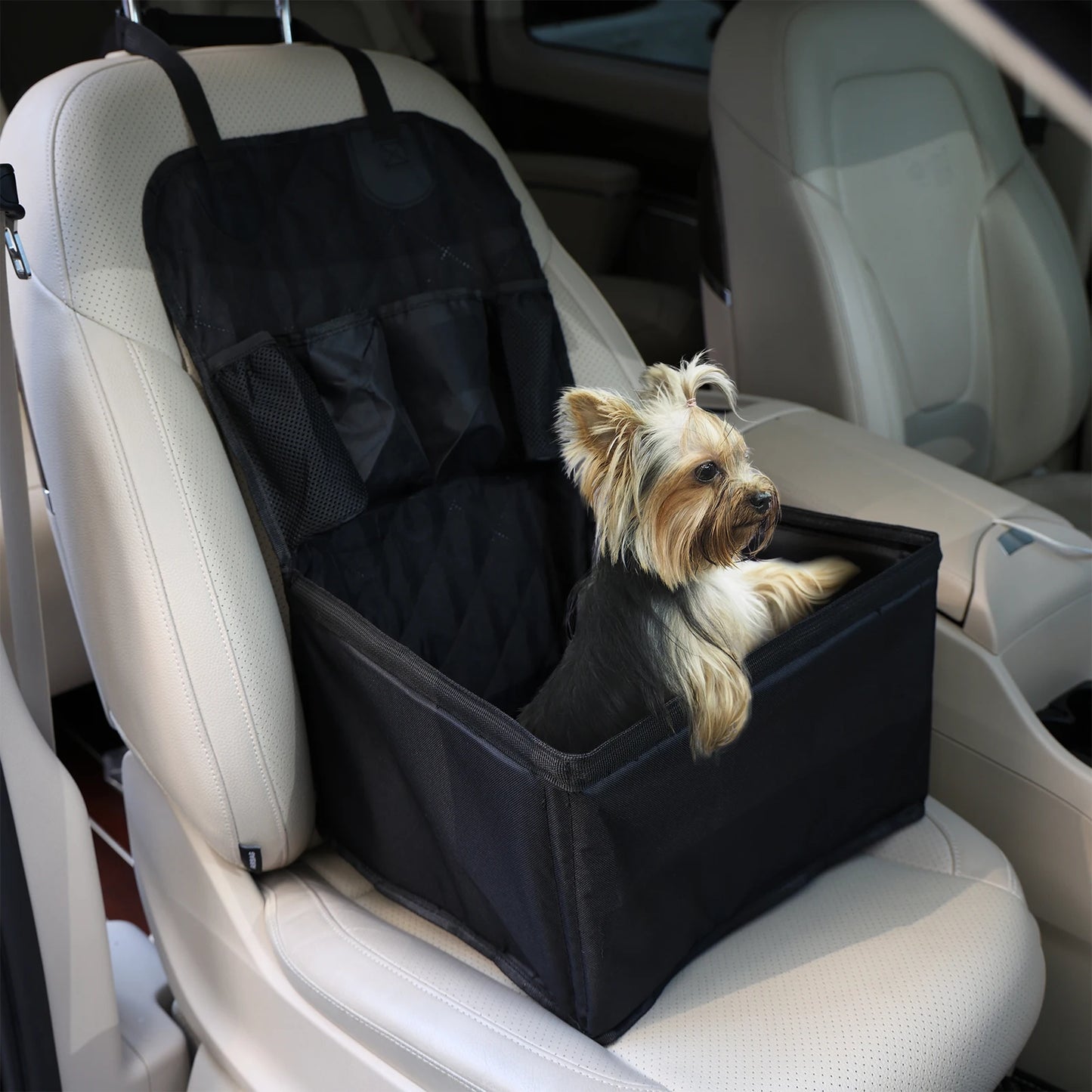 PaiPaitek Car Dog Seat Cover – Oxford Cloth Front Passenger Pet Mat, Washable & Stain-Resistant