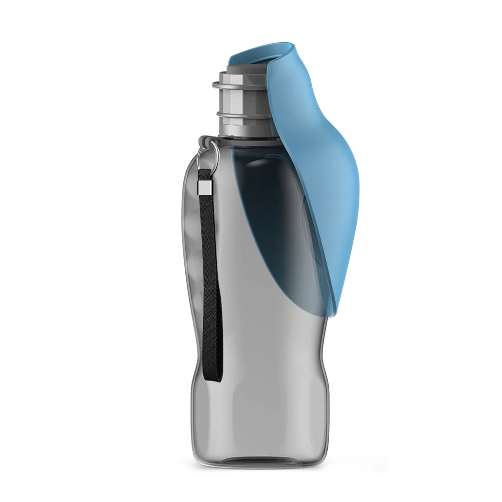 Holapet 800ML Large Dog Water Bottle – Portable Foldable Travel Dispenser for Small, Medium & Large Dogs