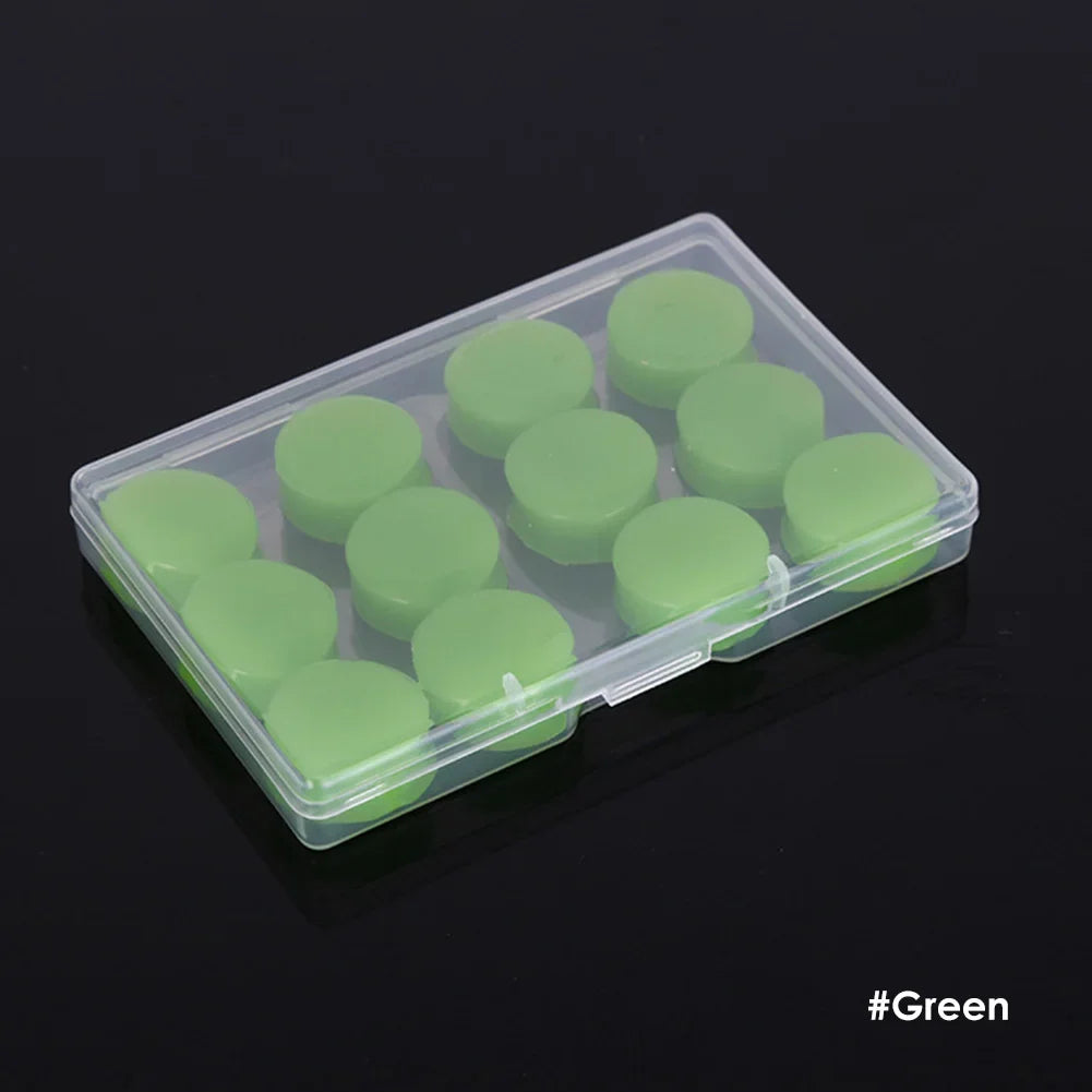 12-Piece Reusable Silicone Earplugs – Noise-Reducing Set for Sleep, Study and Swimming