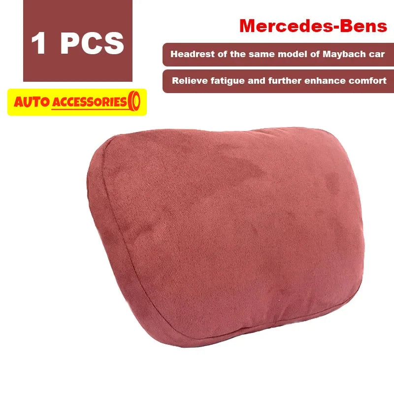 Universal Car Headrest Neck Pillow – Soft Adjustable Seat Support Cushion
