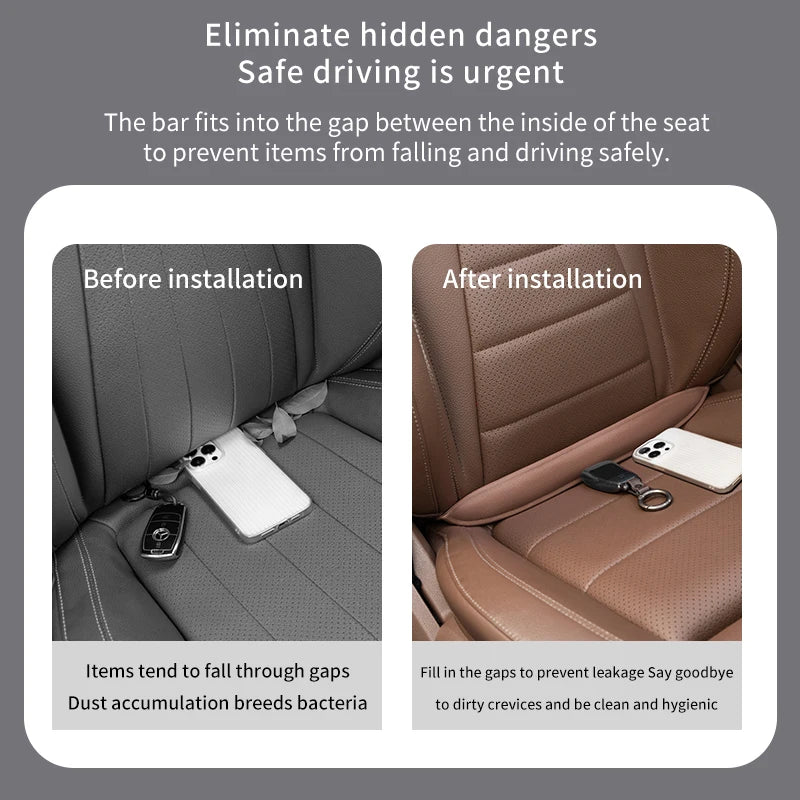 40cm Flexible EVA Car Seat Gap Filler – Anti-Drop Dust Blocker, 1/2 Pack