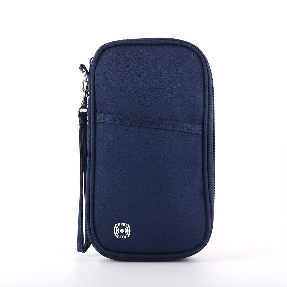 Family RFID-Blocking Passport Wallet – Travel Document Organizer & Credit Card Holder
