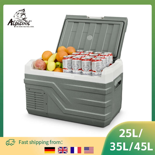Alpicool NL Portable Car Refrigerator Freezer – 25L, 35L & 45L 12/24V Compressor Cooler