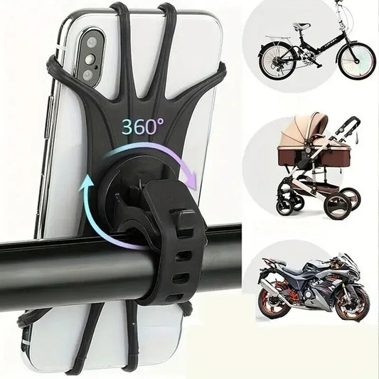 Maerknon Universal Bike Phone Holder – Bicycle & Motorcycle Handlebar Mount