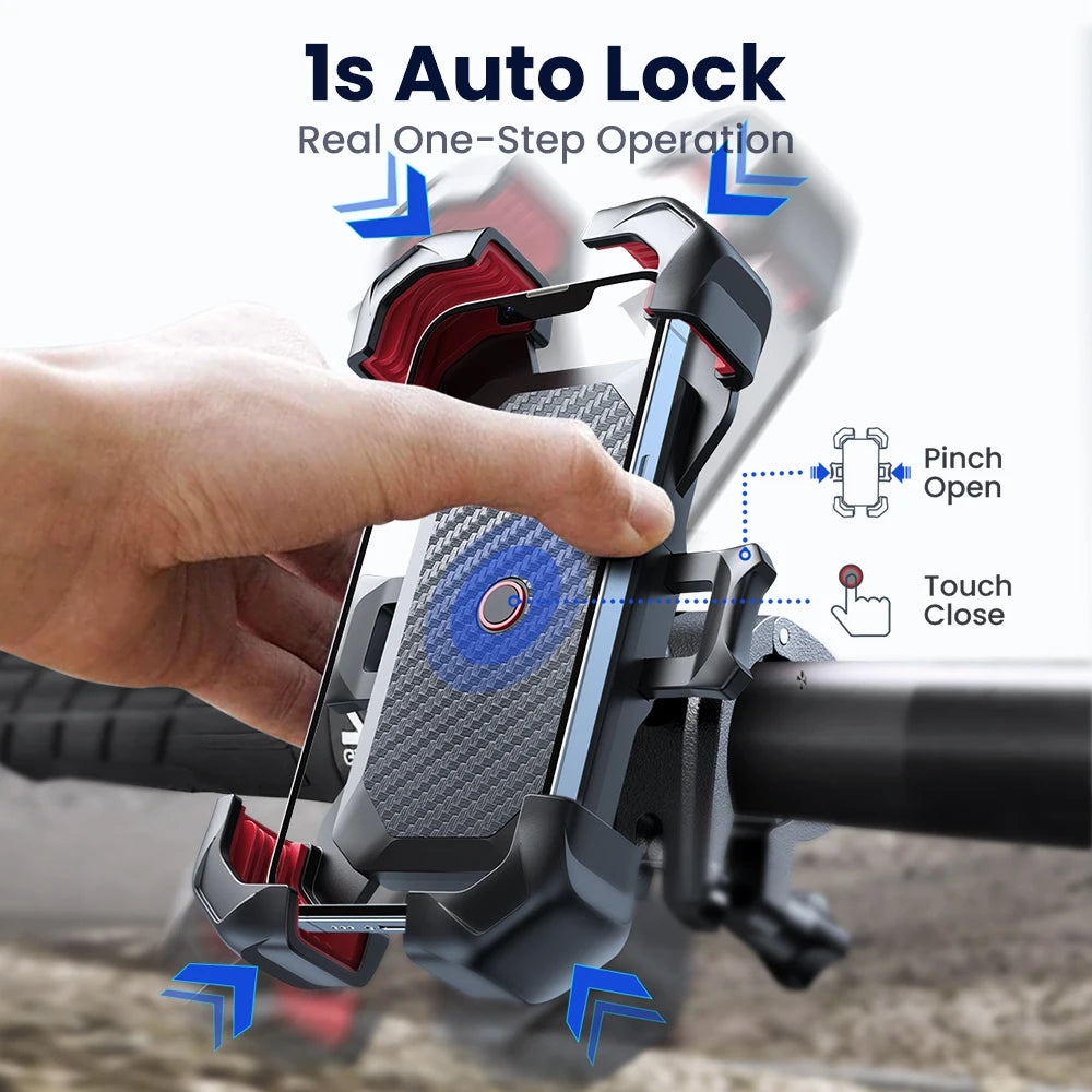 Joyroom JR-ZS288 Bike Phone Holder – 360° Locking Mount for 4.7–7-Inch Phones