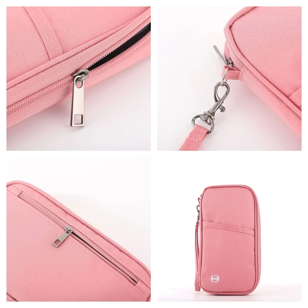Family RFID-Blocking Passport Wallet – Travel Document Organizer & Credit Card Holder
