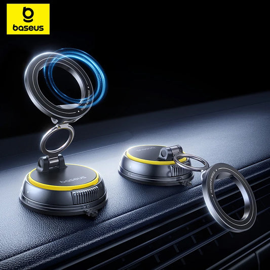 Baseus PrimeTrip VC2 Flex Magnetic Car Phone Mount – Vacuum Lock 360° Adjustable Stand
