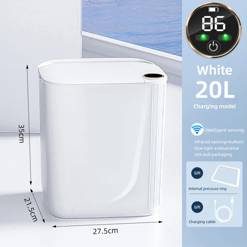 20L Smart Sensor Trash Can with Digital Display