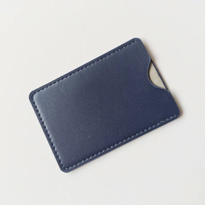 Ultra-Thin RFID-Blocking PU Card Sleeve – Bank, ID and Travel Card Holder - Goodify Mart