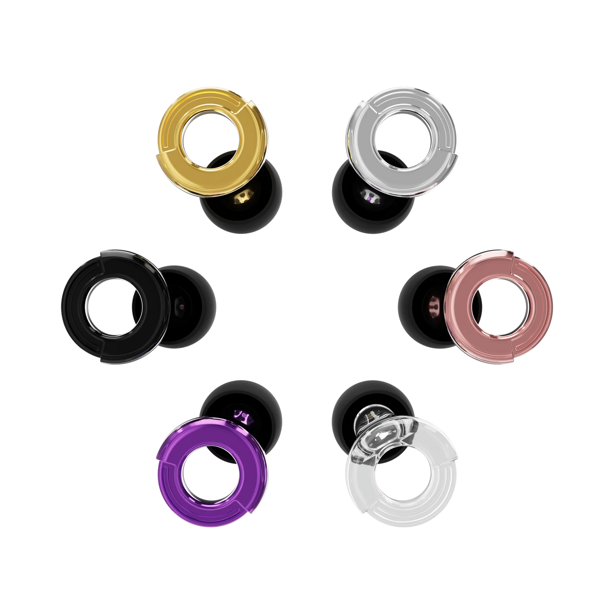 Reusable Silicone Noise-Reducing Earplugs – 4 Sizes for Sleep, Swimming and Travel
