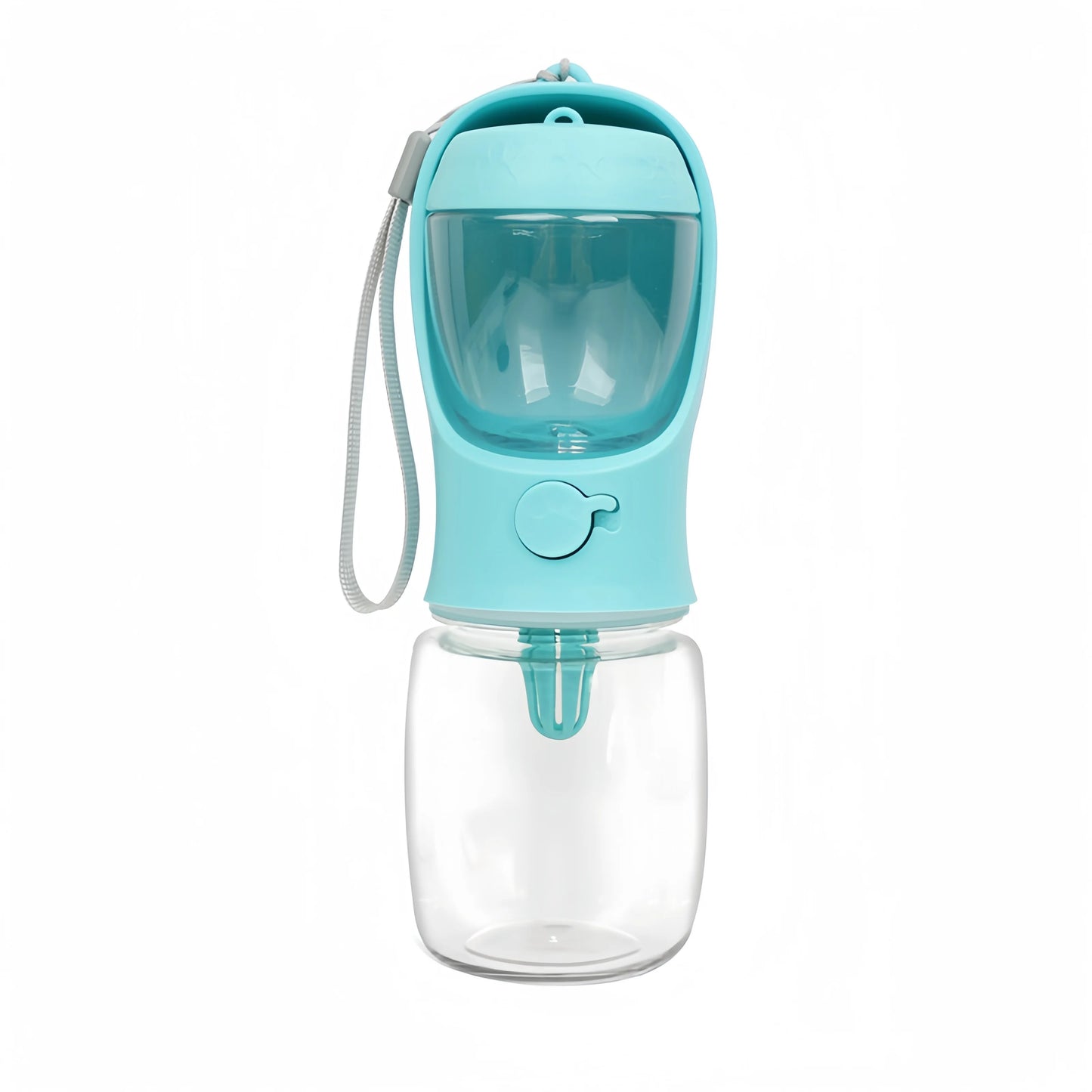 2-in-1 Portable Pet Water Bottle with Food Storage – Travel Feeder & Drinking Bowl for Dogs & Cats