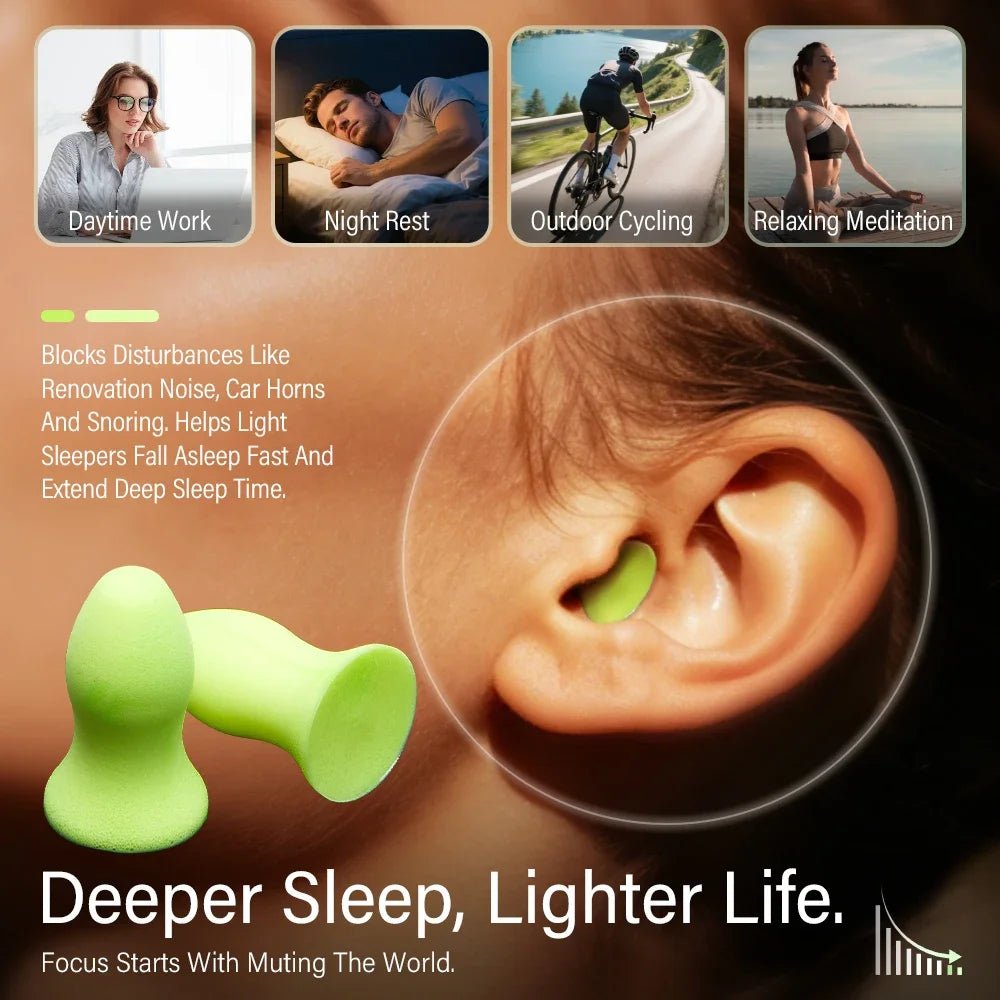 Soft Noise-Reducing Sleep Earplugs – Anti-Noise Ear Plugs for Rest and Travel - Goodify Mart
