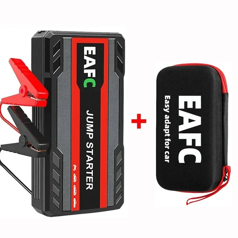 EAFC 12V Portable Car Jump Starter – 600A–2000A Battery Booster With Power Bank & LED Light