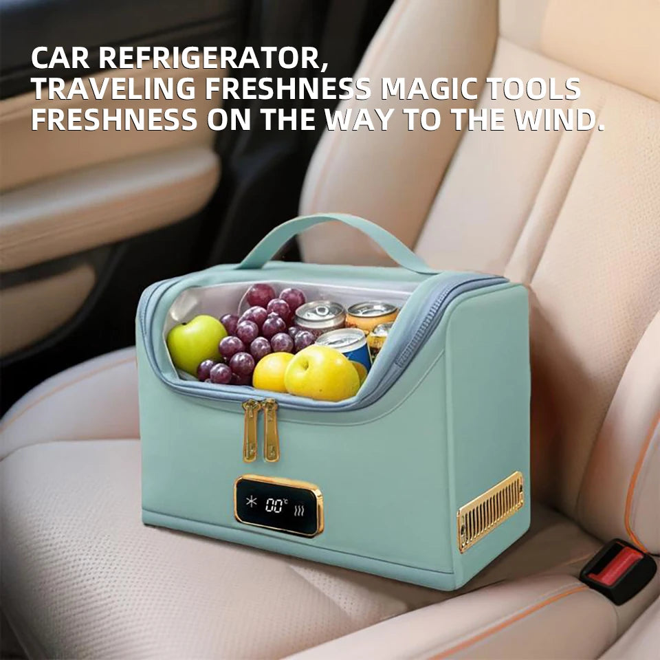 E-ACE R16G 4L Portable Electric Cooler & Warmer Bag – 12V Car Food and Drink Carrier