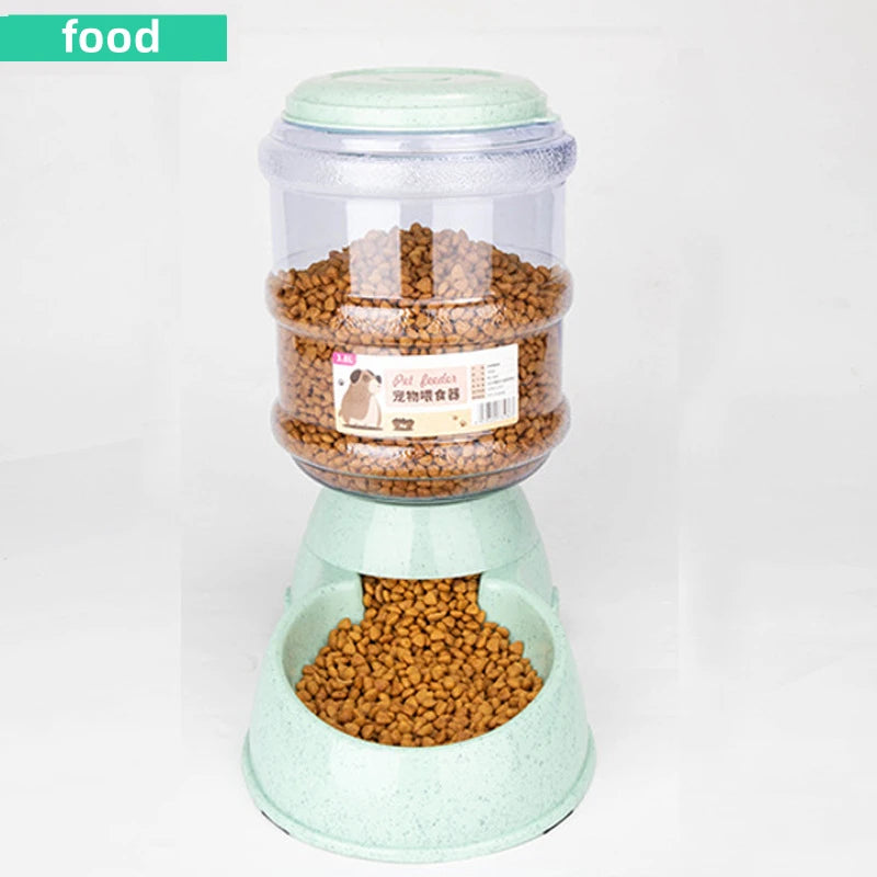 Large Capacity Pet Feeder Bowl with Automatic Water Dispenser – Dog & Cat Food and Drinking Station