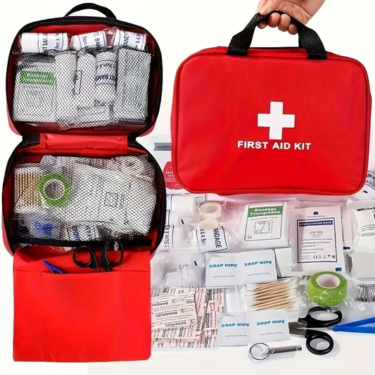Compact First Aid Kit – Portable Emergency Supply Bag for Home, Car, Office and Travel