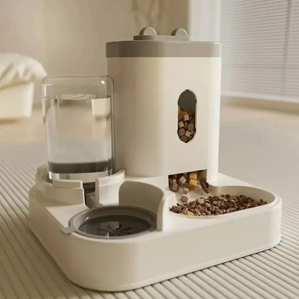 Automatic Gravity Pet Feeder with Water Dispenser – Large Capacity Dog & Cat Food Bowl Station