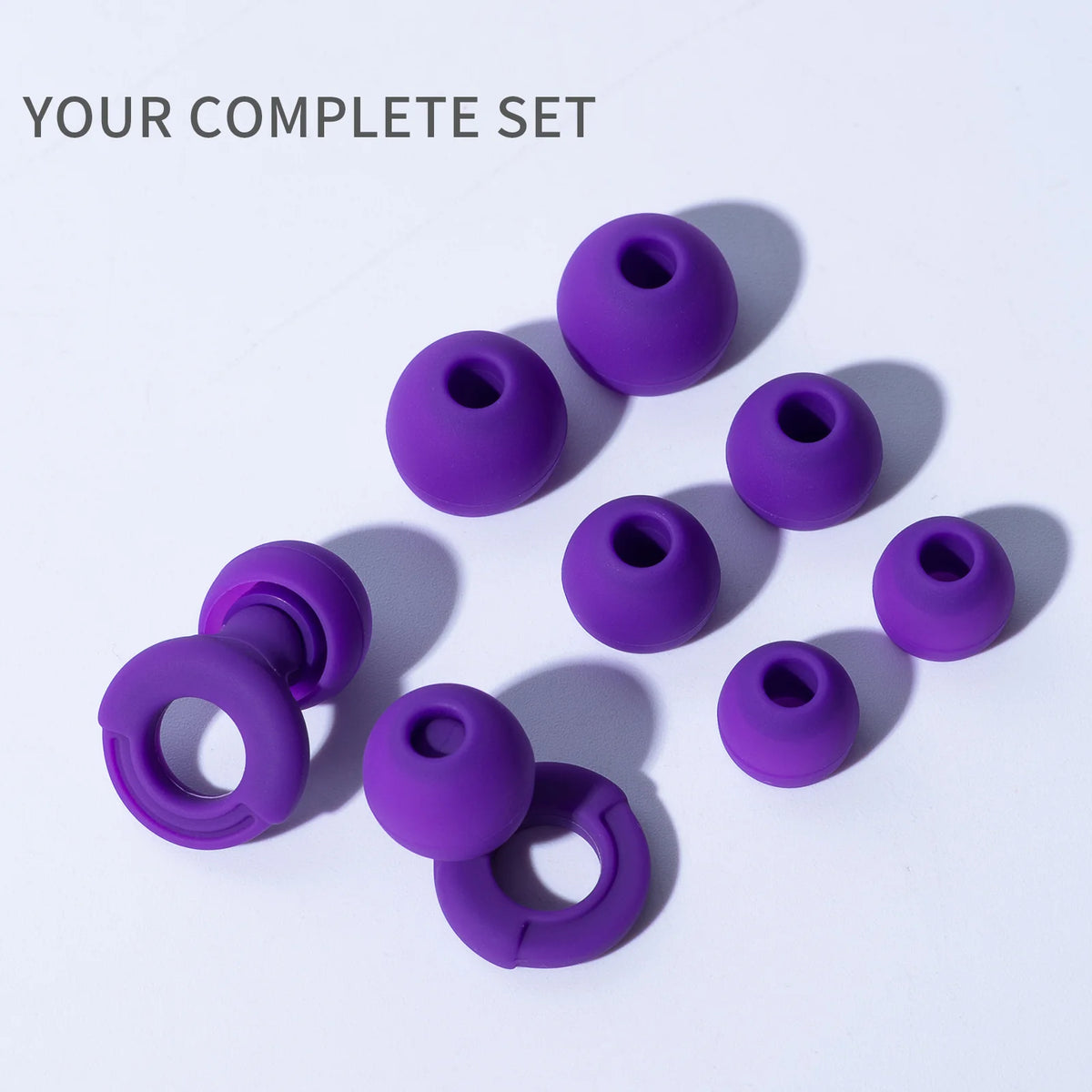 Reusable Silicone Noise-Reducing Earplugs – 4 Sizes for Sleep, Swimming and Travel - Goodify Mart