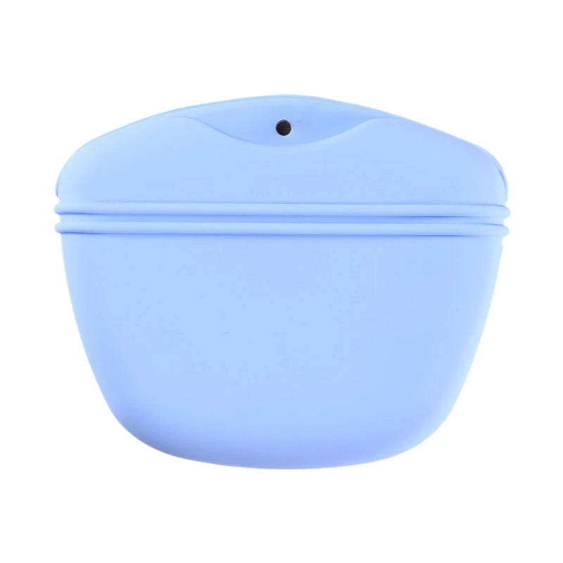 Portable Dog Training Treat Pouch – Silicone Waist Bag for Obedience, Agility & Outdoor Walking