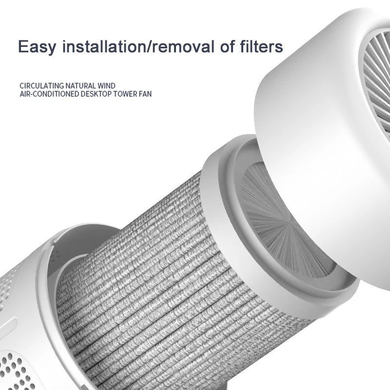 Mini Desktop Air Purifier with HEPA Filter & Negative Ion Technology