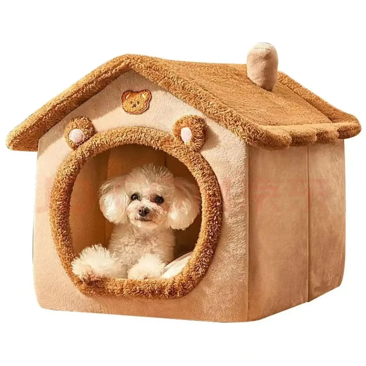 Cozy Indoor Pet Tent Bed With Removable Washable Cushion For Small Dogs & Cats