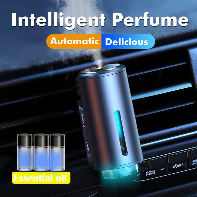 XMSJ OV-2 Electric Car Aroma Diffuser – Air Vent Mist Freshener With Liquid Fragrance