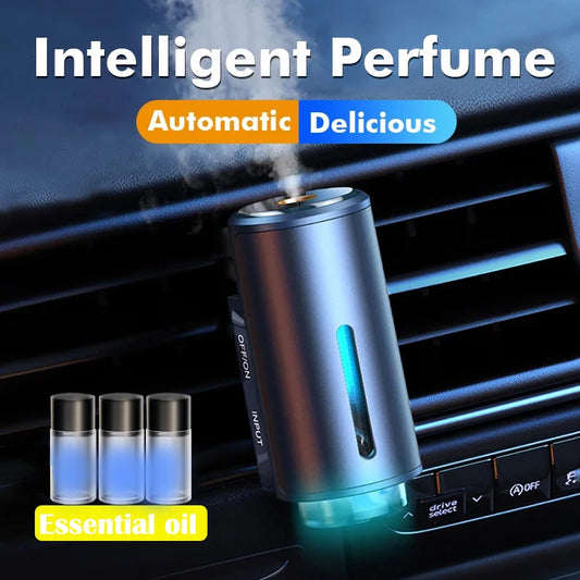 XMSJ OV-2 Electric Car Aroma Diffuser – Air Vent Mist Freshener With Liquid Fragrance