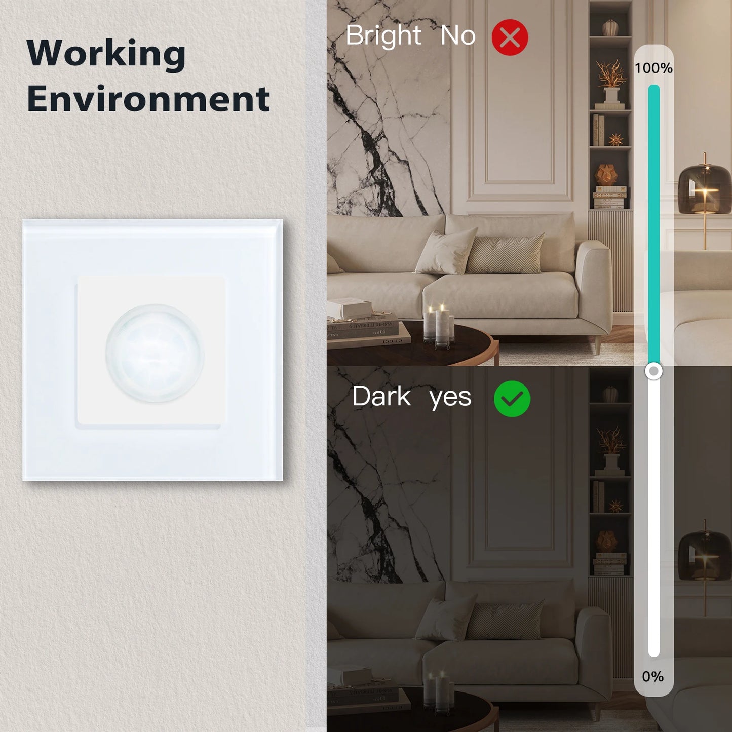 BSEED PIR Motion Sensor Wall Switch – EU Standard