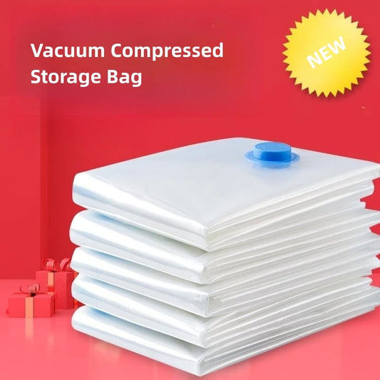 PEISI Vacuum Storage Bags with Pump – Reusable Clothes Compression Bags for Travel & Space Saving (3–5 Pack)