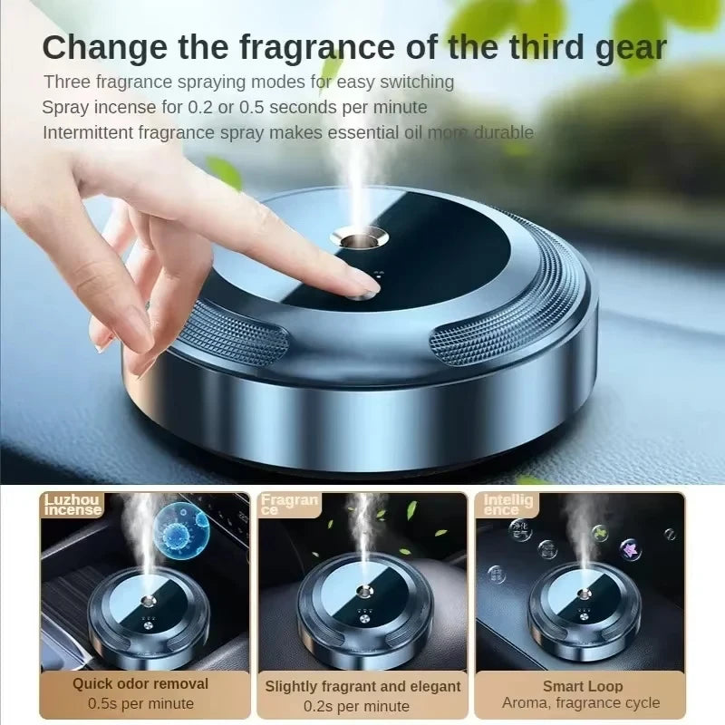 XMSJ OV-5 Smart Car Aroma Diffuser – Essential Oil Mist Freshener With 3 Fragrances