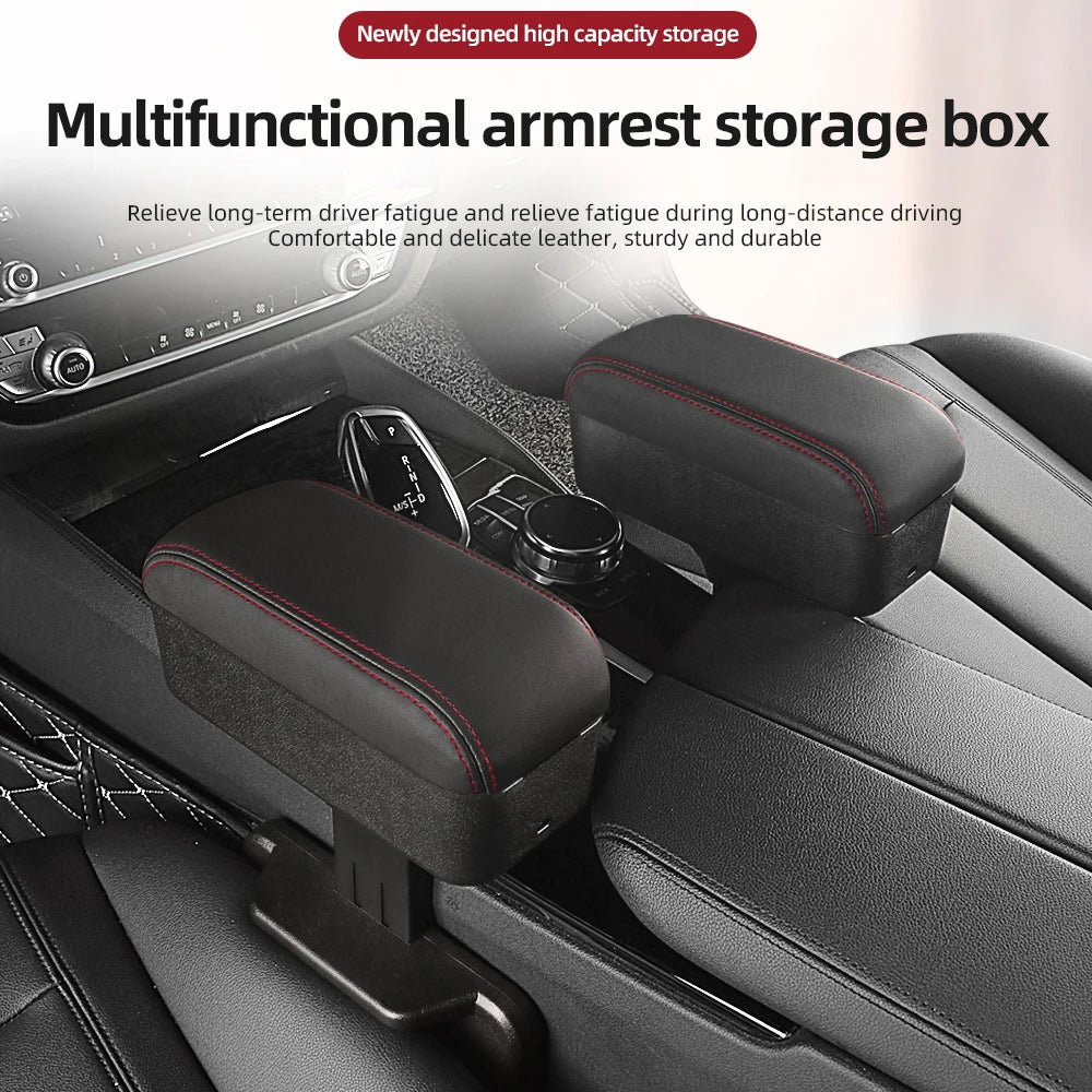 Adjustable Car Armrest Organizer – Liftable Console Gap Storage Tray