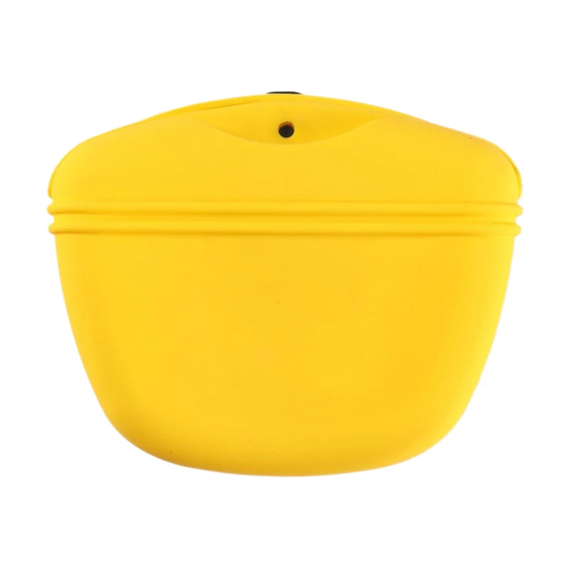 Portable Dog Training Treat Pouch – Silicone Waist Bag for Obedience, Agility & Outdoor Walking