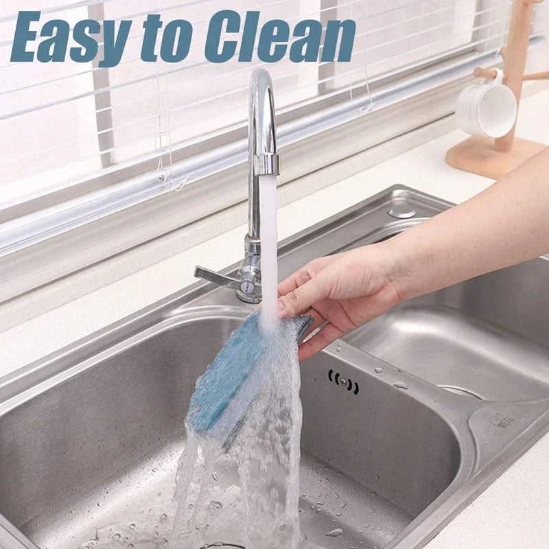 Portable Lint & Pet Hair Remover Brush – Dual Serrated Fabric Cleaner for Sofa, Carpet & Clothing