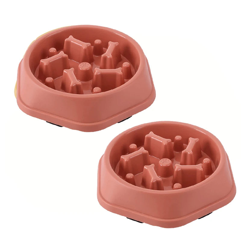 Non-Slip Slow Feeder Dog Bowl – Anti-Choking Puzzle Feeding Dish for Small, Medium & Large Dogs