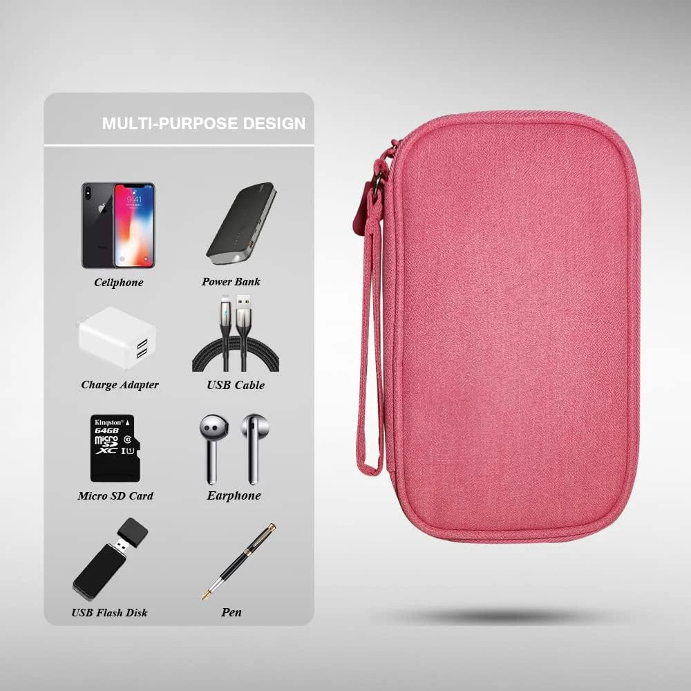 Portable Electronics Organizer Bag – Travel Cable and Charger Storage Case