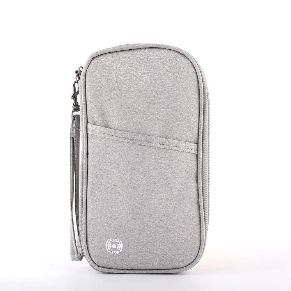Family RFID-Blocking Passport Wallet – Travel Document Organizer & Credit Card Holder
