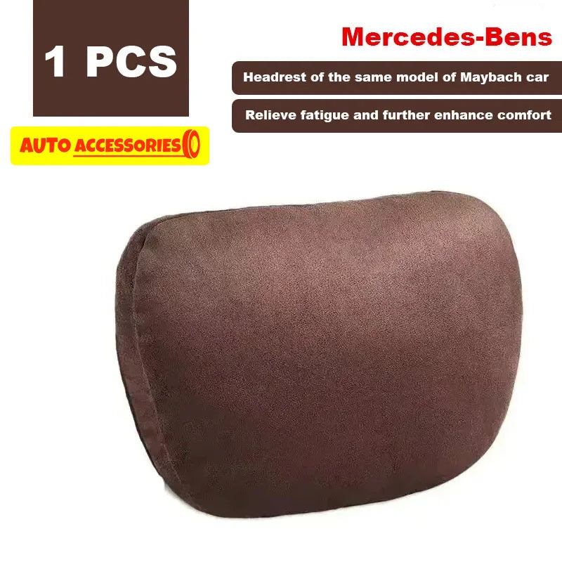 Universal Car Headrest Neck Pillow – Soft Adjustable Seat Support Cushion