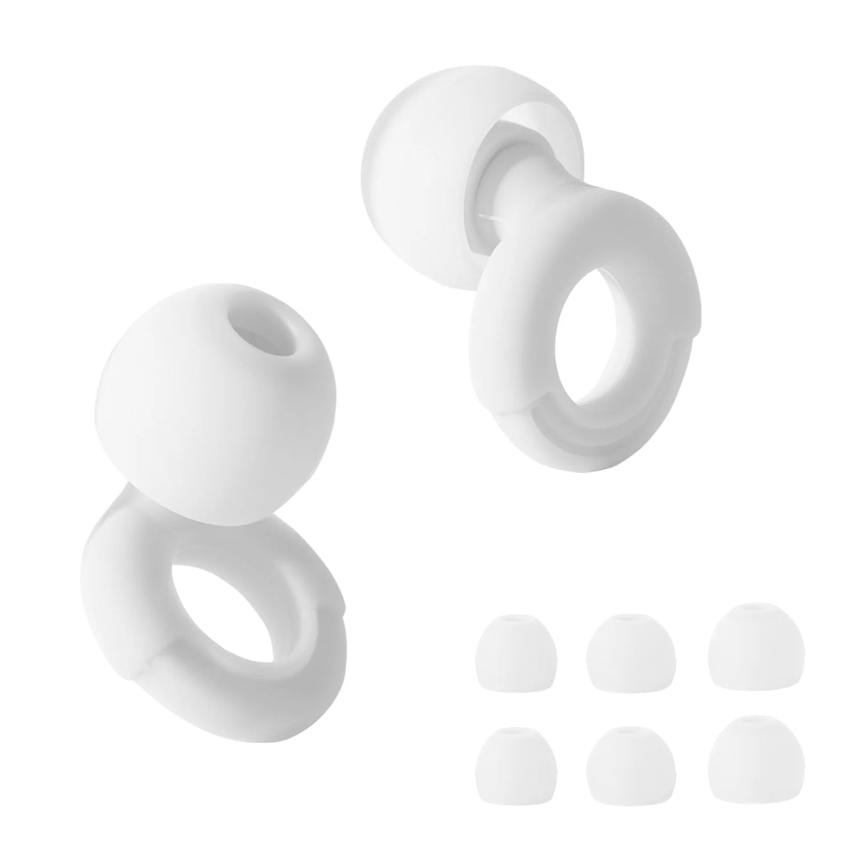 Reusable Silicone Noise-Reducing Earplugs – 4 Sizes for Sleep, Swimming and Travel