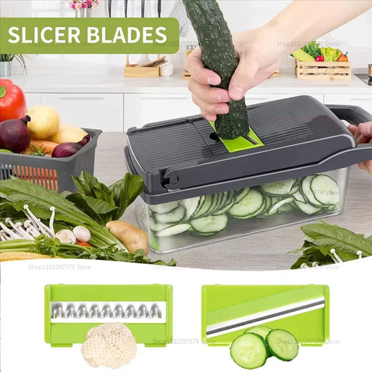 Multi-Functional Vegetable Cutter & Handheld Grater