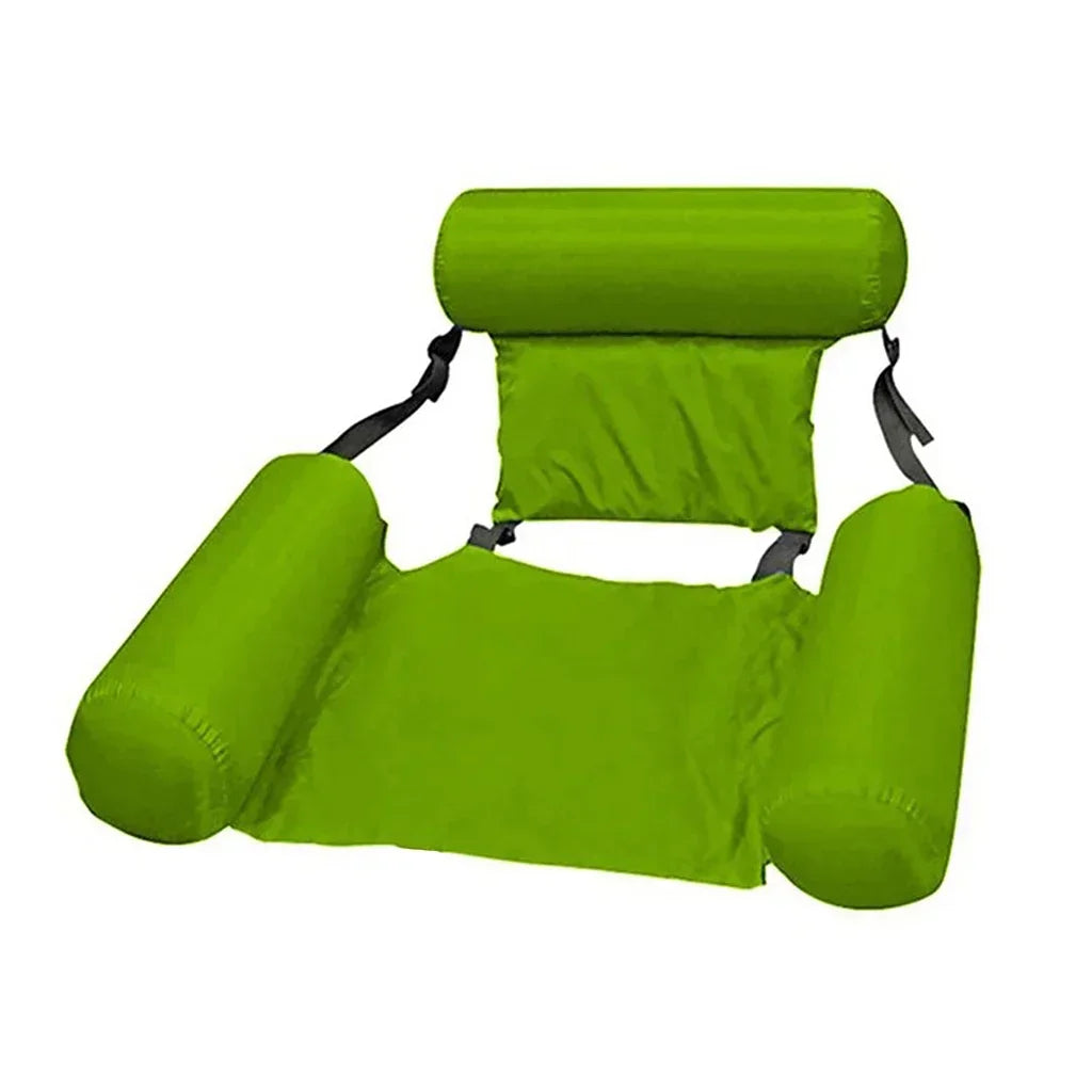 Foldable Floating Water Hammock – Inflatable Pool Lounger Mat for Swimming & Beach