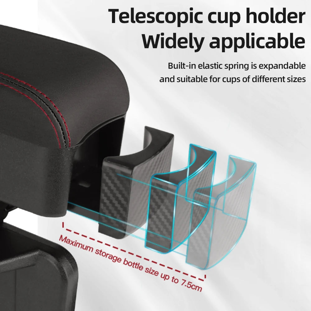 Adjustable Car Armrest Organizer – Liftable Console Gap Storage Tray