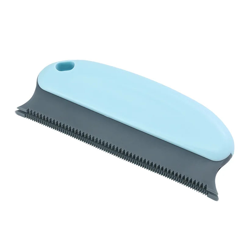 Portable Lint & Pet Hair Remover Brush – Dual Serrated Fabric Cleaner for Sofa, Carpet & Clothing