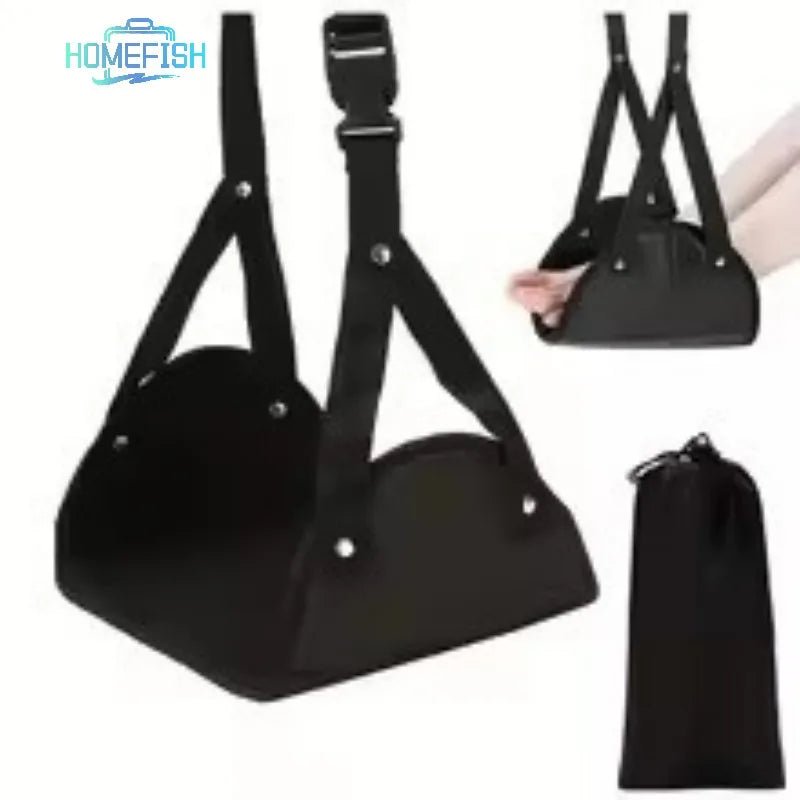 Adjustable Airplane Footrest Hammock – Portable Travel Leg Rest With Strap - Goodify Mart