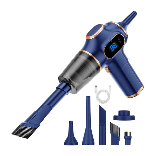 60W Cordless Handheld Car Vacuum – 2000mAh Bagless Cleaner With HEPA Filter