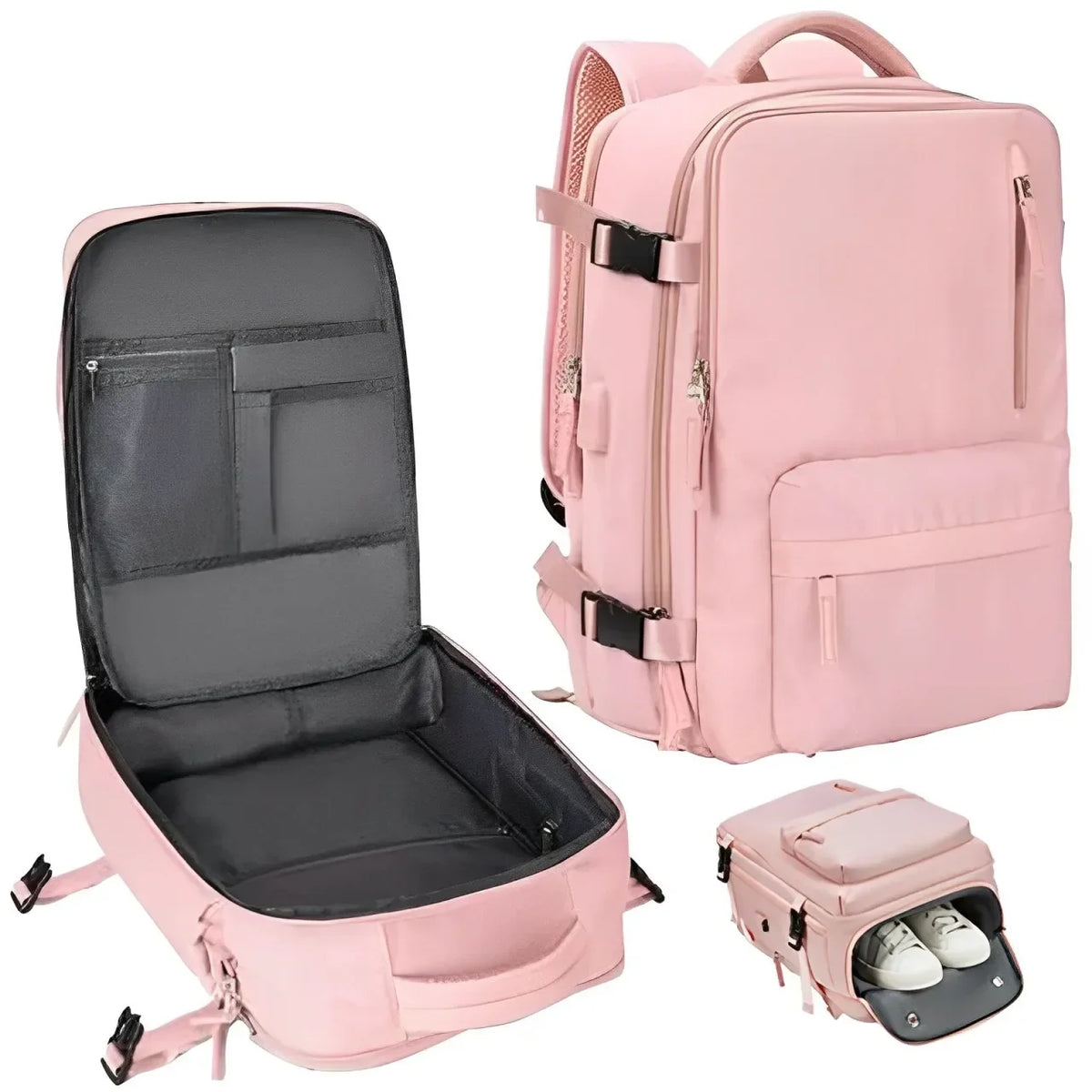 Travel Laptop Backpack With USB Port – Water-Resistant Business and College Bag